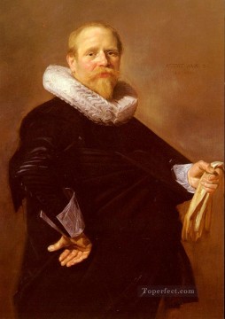  hombre Pintura - Retrato de un hombre del siglo de oro holandés Frans Hals
